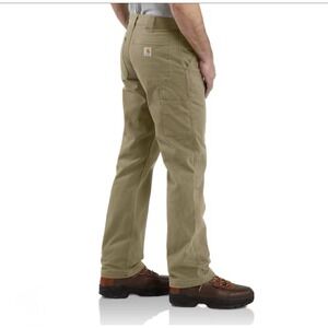 Carhartt Relaxed Fit Mens 42x34 Khaki Tan Carpenter Utility Work Pants
